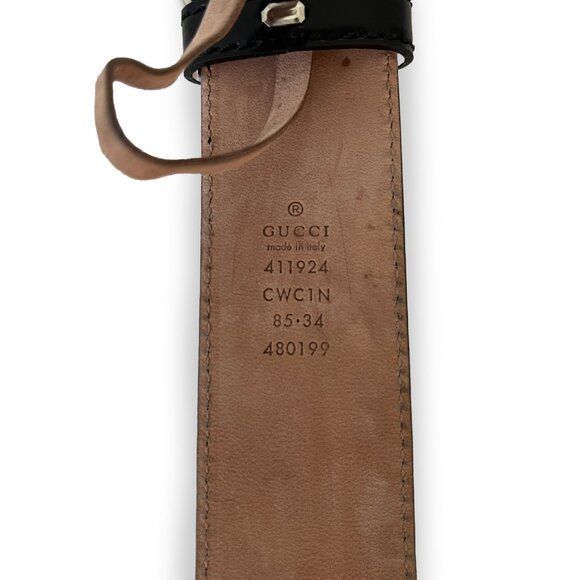 Gucci Signature Leather Belt Size 85 - Picture 4 of 4